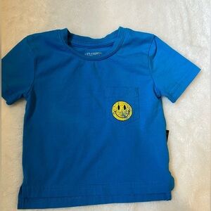 Little Bipsy Blue Tee with Yellow Smiley